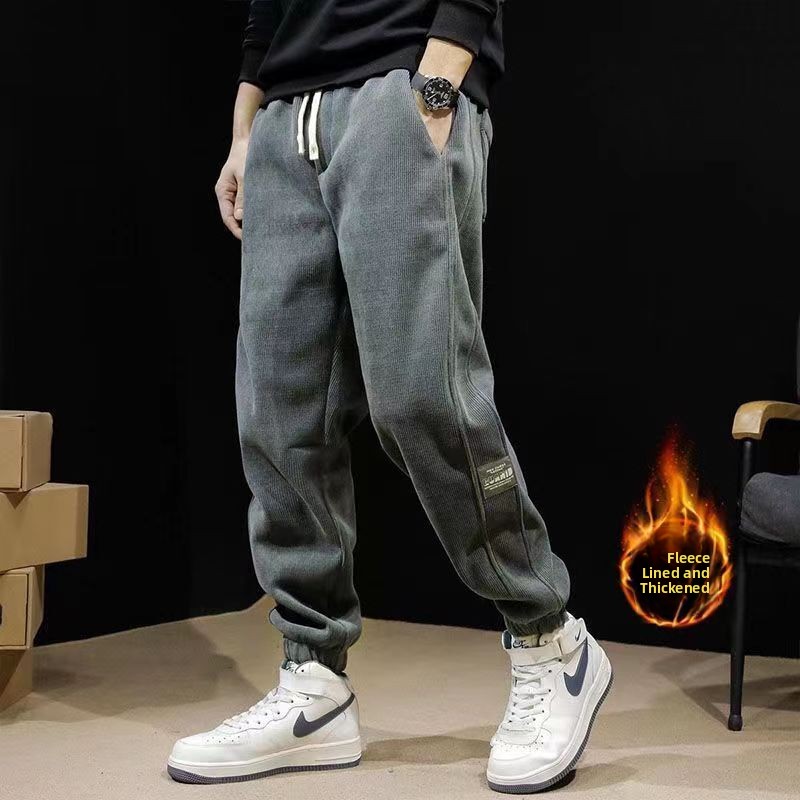 Corduroy Pant Warm - Thickened Fleece Men's Casual Pants Autumn