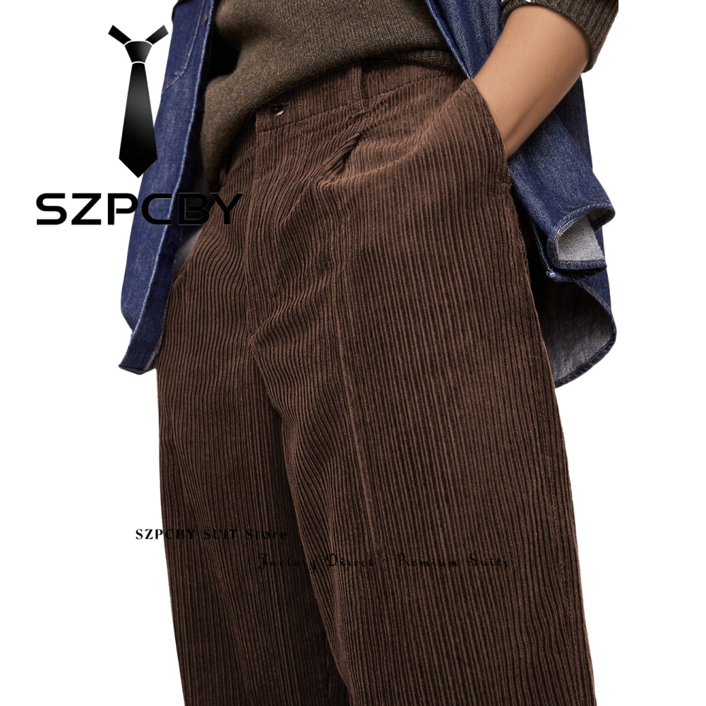 Corduroy Pant Warm - Corduroy Men's Pants Thick Warm High