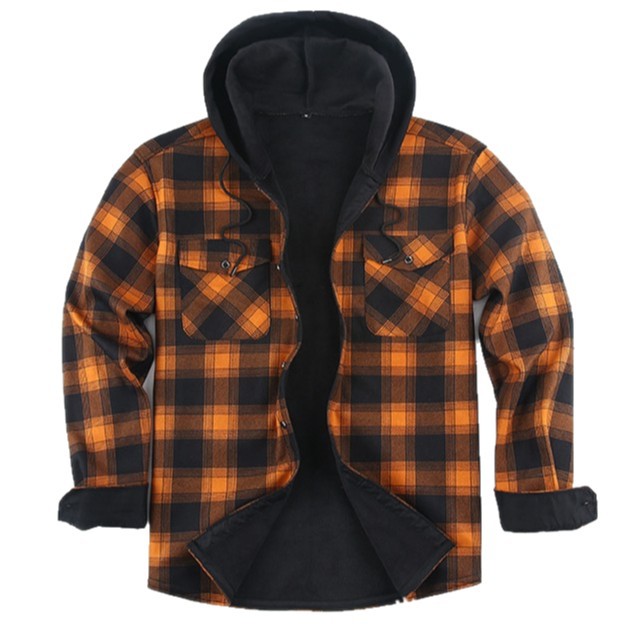 2025 New Style Men's Casual Ho - Flannel Shirt Lined 评论和价格