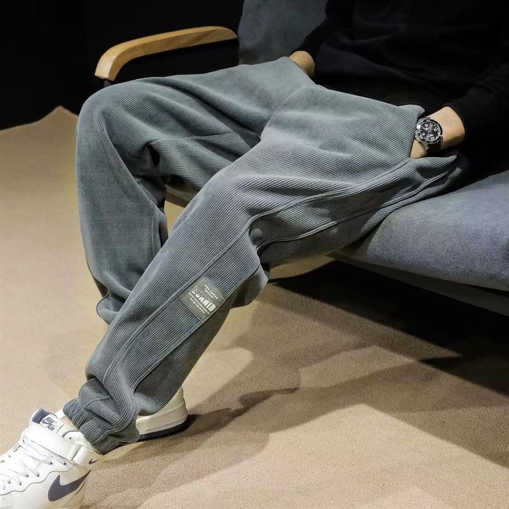 Thickened Fleece Men's Casual  - Corduroy Pant Warm 评论和价格