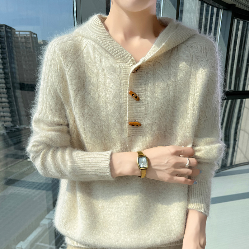 100% Pure Mink Cashmere Knitte - Wool Coat Peacoat 评论和价格