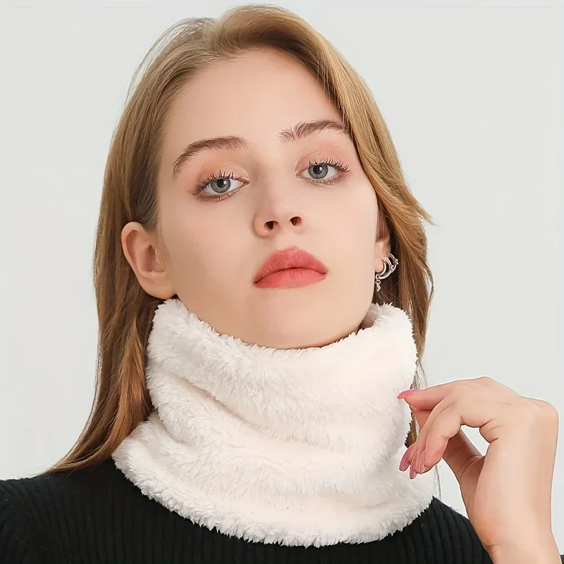 Windproof Plush Infinity Scarf - Neck Gaiter Fleece 评论和价格