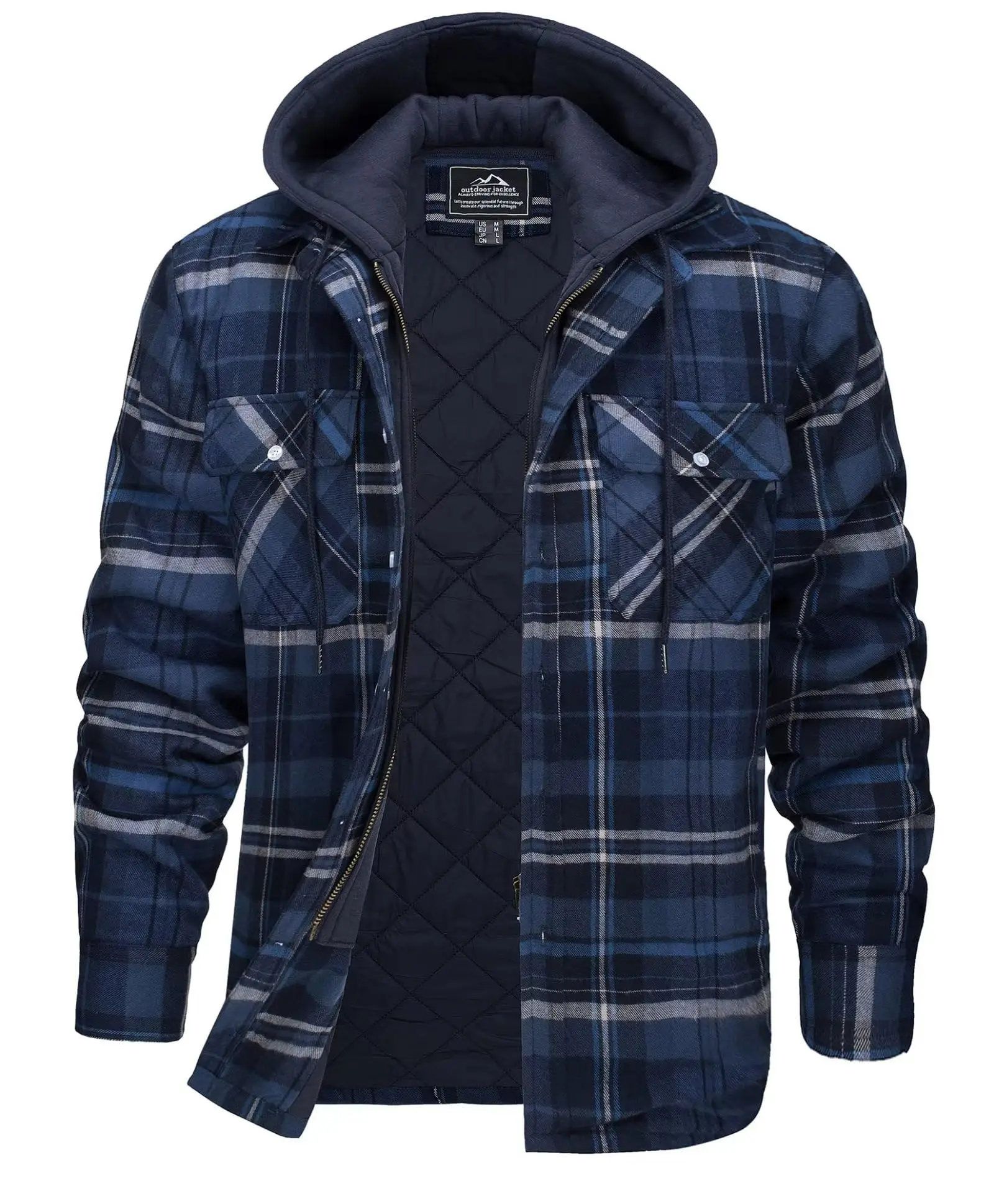 2026 Men's Flannel Shirt Jacke - Flannel Shirt Lined 评论和价格