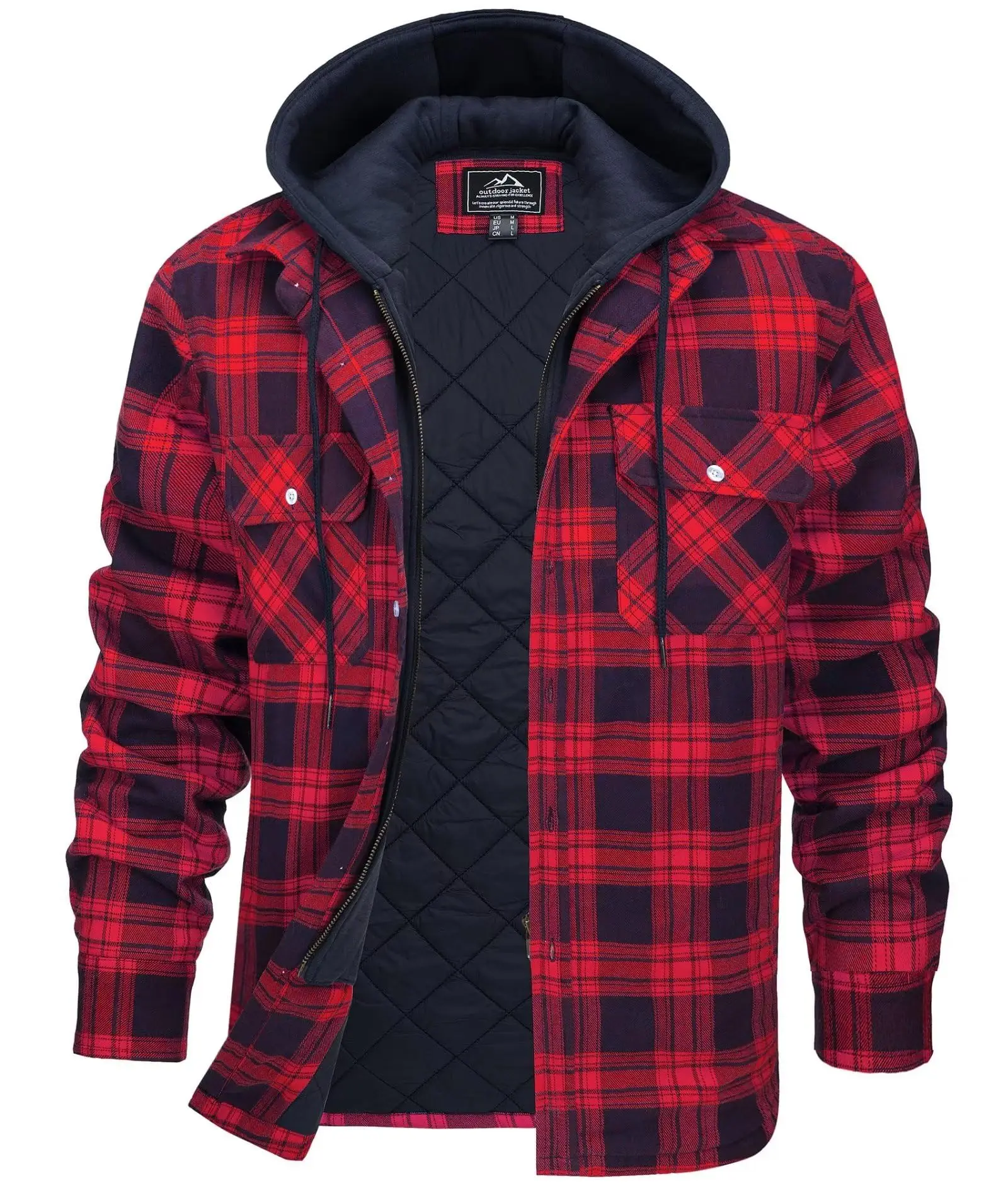 2026 Men's Flannel Shirt Jacke - Flannel Shirt Lined 评论和价格