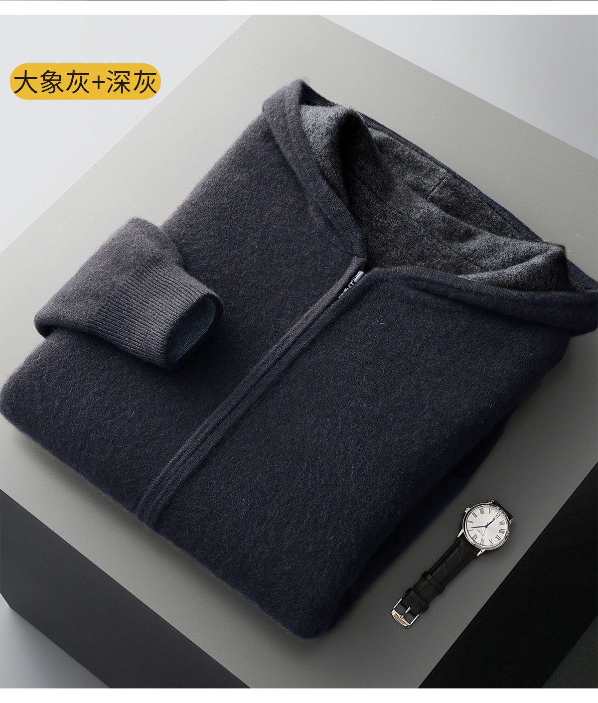 100% pure cashmere men's doubl - Wool Coat Peacoat 评论和价格